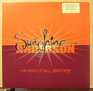 SUNSHINE ANDERSON/サンシャイン・アンダーソン/HEARD IT ALL BEFOR/US盤/中古12インチ!!2123