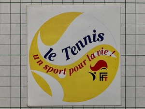 外国のステッカー：le Tennis フランス デザイン 広告 ビンテージ +Pb