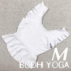 半袖 トップス フリル付き かわいい ヨガウェア ヨガトップス スポーツウェア Mサイズ