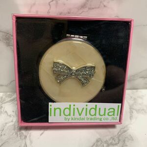  ribbon shell compact mirror 