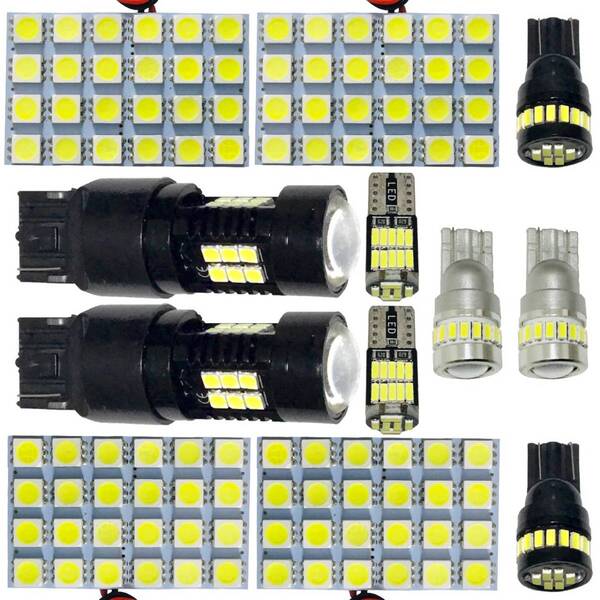 鬼爆 トヨタ UZJ100 ランドクルーザーシグナス(ランクルシグナス) T10 LED ルームランプ バックランプ ナンバー灯 車幅灯 12点セット