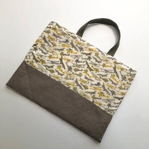リバティ トムズジェット カーキ レッスンバッグ 絵本バッグ 通園バッグ