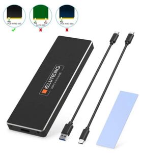 M.2 SSD ケース USB C to M.2 アダプタ