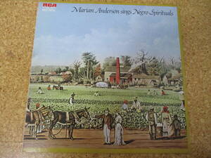 ◎Marian Anderson　マリアン・アンダースン★Marian Anderson Sings Negro Spirituals/日本ＬＰ盤☆Gatefold