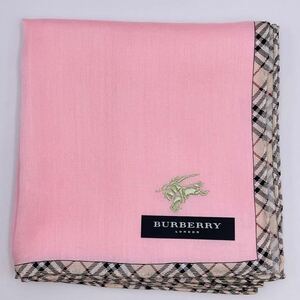 BURBERRY　バーバリー　ハンカチ　ピンク ノバチェック　C