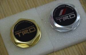 TRD オイルフィラーキャップ 金銀セット TRD Gold Oil Cap with TRD Silver Oil Cap Set