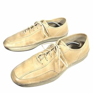 【クラークス】本物 Clarks 靴 27cm 茶 カジュアルシューズ ビジネスシューズ ロゴモチーフ 本革 レザー 男性用 メンズ UK 9 G