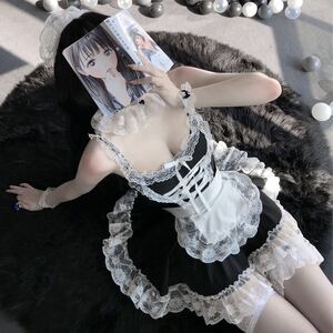 セクシー コスプレエロー コスプレ衣装 メイド服 8点セット