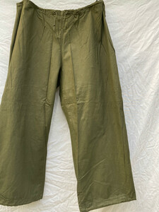 DEAD STOCK TROUSERS, VESICANT GAS PROTECTIVE, 60s US ARMY オーバーパンツ MEDIUM DSA-1-2914-64-C 8415-753-6291