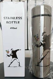 asoko バンクシー ステンレスタンブラー L ステンレスボトル 450ml