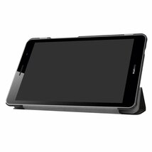 Huawei Mediapad T3 8.0 タブレット専用スタンド機能付きケース 三つ折 軽量型 薄型 高品質（2017モデル）PUレザーケース ビッグ・アイズ_画像4