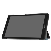 MediaPad T3 7.0タブレット専用 マグネット開閉式 スタンド機能付き 三つ折カラフルカバー 薄型 軽量型 高品質PUレザーケース バラ窓_画像6