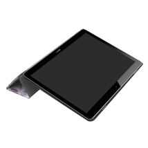 Huawei MediaPad T3 10 専用マグネット開閉式 スタンド機能付き専用三つ折ケース 薄型 軽量型 高品質PUレザーケース 花_画像4