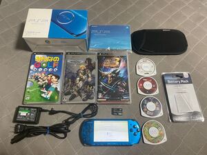 PSP-3000 ブルー 比較的良品 ソフト7