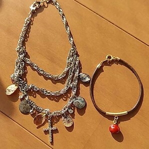 『3連アンクレット』/(『ミニブレスレット』のおまけ付き!)