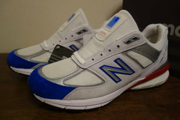 定価3.1万円 未使用 New Balance M990 NB5 26cm USA 白 青 赤 576 991 992 993 995 996 997 998 1300 1400 1500 UK NV GY SB5 BR4 限定