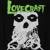 MISFITS LOVECRAFT クリムゾンゴースト Tシャツ M ブラック 半袖 スカル ロゴ ミスフィッツ Think Geek メタル バンド ロック_画像3