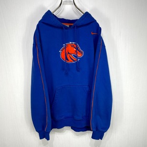 NIKE スウェット パーカー Mサイズ NFL Denver Broncos デンバー ブロンコス アメフト フットボール 古着 大きい ビッグ オーバー サイズ