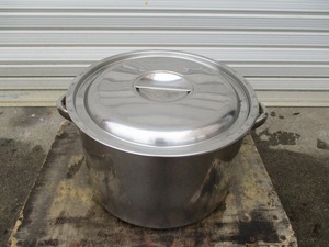 y1094-38　業務用　半寸胴　W360×D360×H260　業務用　中古　厨房　調理器具　居酒屋　ラーメン屋　介護施設などに最適！！