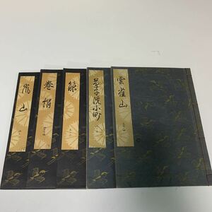 Yj214 観世流大成版 雲雀山 草子洗小町 巻絹 嵐山 5冊 観世流稽古用謡本 小謡本 檜書店 観世左近 謡本 謡曲 能 狂言 和本 書込みあり