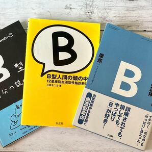 【断捨離品 本】血液型別本 B型 取説本 3冊セット