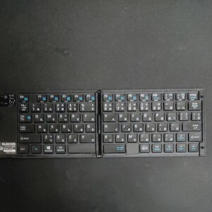 Bluetoothキーボード ワイヤレスキーボード 折りたたみキーボード ELECOM TK- FLP01 PBK