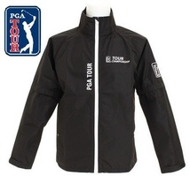 新品★ダイヤ★US PGA TOUR★RW-3004 レインウェア★レイン ジャケット★袖脱着★収納袋付き★【90】ブラック★M_画像1