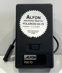 210924D☆ 希少 珍品 ALFON electronic flash for POLAROID SX-70 PSX-70 ストロボ ♪配送方法＝ヤフネコ宅急便♪