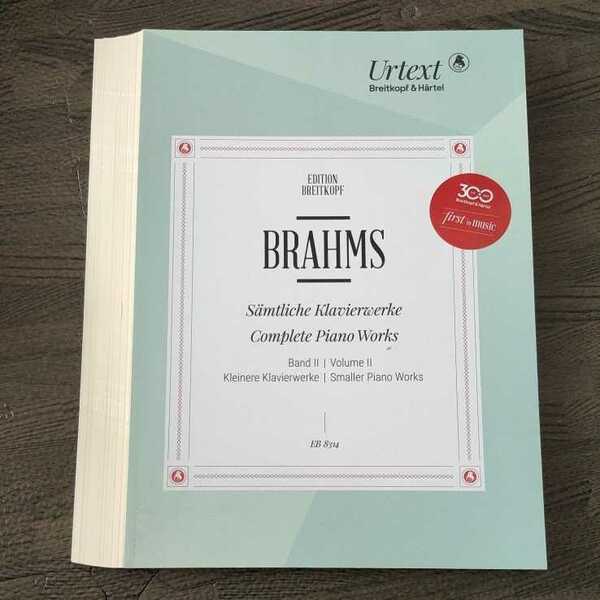 【裁断済み】ピアノ作品集 第2巻[Samtliche Klavierwerke, Band 2] ブラームス (BRAHMS)Complete Piano Works Vol.2 輸入楽譜