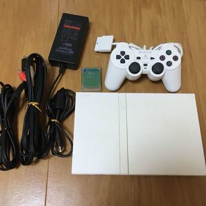 プレイステーション2 薄型 SONY ソニー プレステ2 PS2 SCPH-77000 本体 DVD ホワイト すぐに遊べるセット
