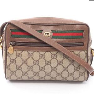 GUCCI オールドグッチ GGプラス シェリーライン ショルダーバッグ