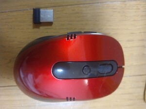ワイヤレスマウス Mouse 5ボタン レッド