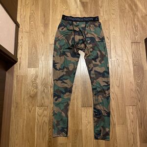 BEED カモフラージュ コンプレッションタイツ 快動タイツ sサイズ