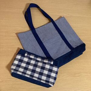 ☆ハンドメイド☆ トートバッグ&バッグインバッグ
