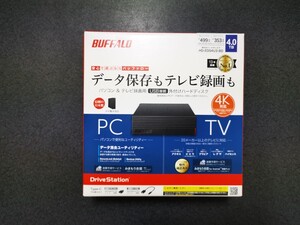 【未使用】 2021年発売 外付けハードディスク HD-EDS4U3-BD バッファロー BUFFALO