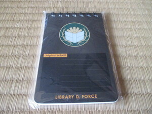 LIBRARY D. FORCE★Original MEMO★LIBRARY WARS★リングメモ★新品未開封