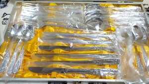 未使用品! 昭和レトロ! ステンレス製 カトラリーセット