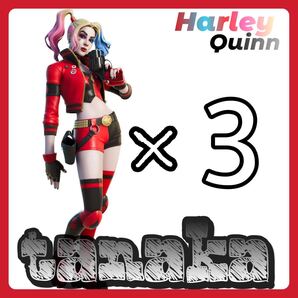 【3セット】最安値 DCコミック ハーレイクインリバース 付属 コード フォートナイト