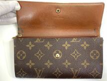 並品▲LOUIS VUITTON ルイヴィトン ポルトモネ クレディ モノグラム 長財布 M61723 管理2109 H-12_画像4