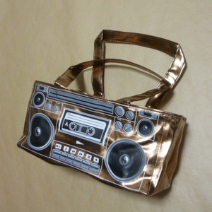  new goods radio-cassette bag handbag Boston bag Reggae lock ROCK HIPHOP hip-hop 