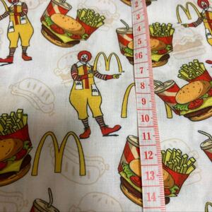 ハンバーガー柄 50×140