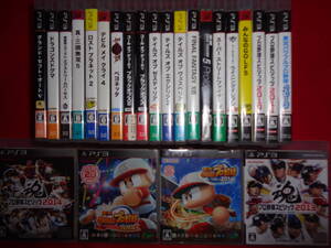 ★ PS3 24本 セット ★ 実況パワフルプロ野球2016 2014 プロ野球スピリッツ2014など野球系多 などまとめ 大量ソフト6290A