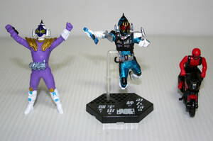 【ジャンク扱い品】 仮面ライダーフォーゼ ゴーバスターズ レッドバスター フィギュア 3種セット