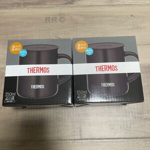 サーモス 真空断熱マグカップ 0.35L ブラック JDG-350C BK【bsm02】サーモス(THERMOS) 2個