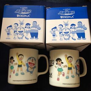 激レア非売品 PIZZA-LA ピザーラ限定 映画 ドラえもん のび太の月面探査記 マグカップ 2個セット ノベルティ