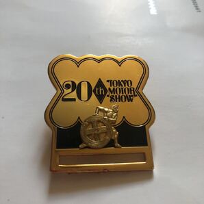 *昭和レトロ*激レア希少品 1973年(昭和48年) 第20回東京モーターショー 入場者バッジ タイ 当時物