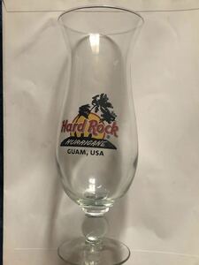 ＊レア＊Hard Rock ハードロックカフェ GUAM ,USA限定品　HURRICANE 足付き　ビールグラス　タンブラー