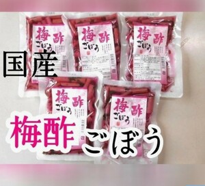 【漬物】宮崎県産　梅酢ごぼう漬け　８０g×５袋