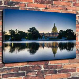 ワシントン D.C. アメリカ 高級 キャンバス アート パネル ポスター A１ 海外 雑貨 グッズ 写真 夜景 風景 街並み オシャレ カフェ