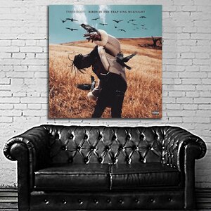 Travis Scott トラヴィス スコット 特大 ポスター 100x100cm 海外 ?ヒップホップ ラッパー アート インテリア グッズ 写真 雑貨 トラビス 4